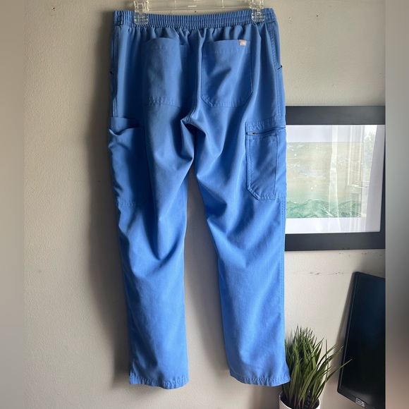 Figs Ceil Blue High Waisted Yola™ Skinny Scrub Pants - Picture 3 of 3